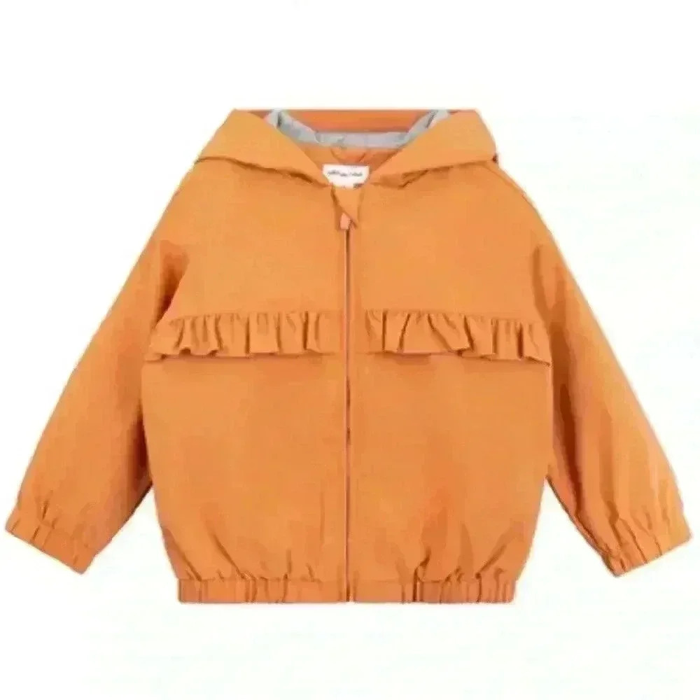 MILES THE LABEL Rusty  Ruffled Zip Up Jacket